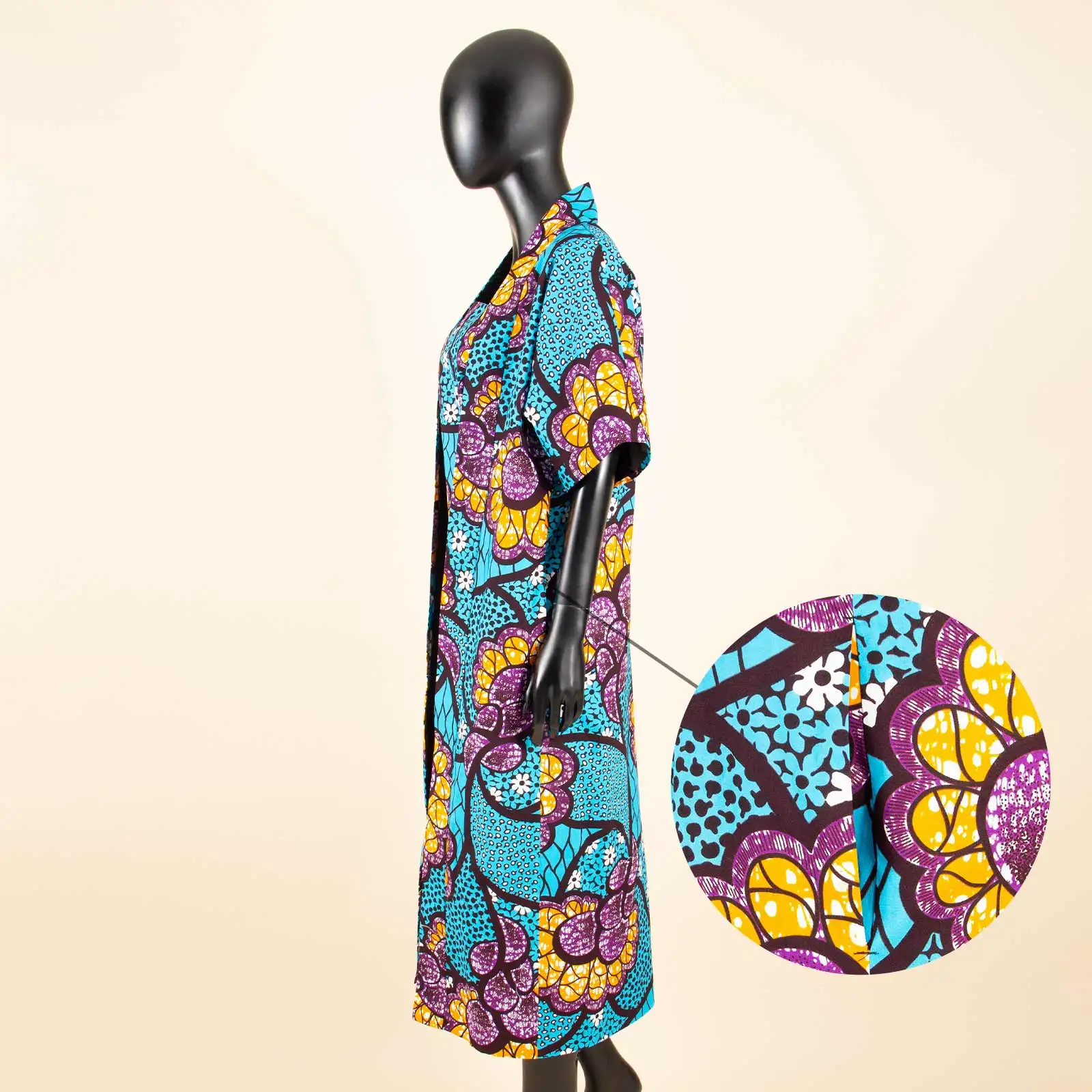 African Outfits for Women Ankara Print Long Short Sleeve Jacket Coat and Long Dresses 2 Piece Set Dashiki Women Suits - Image 4