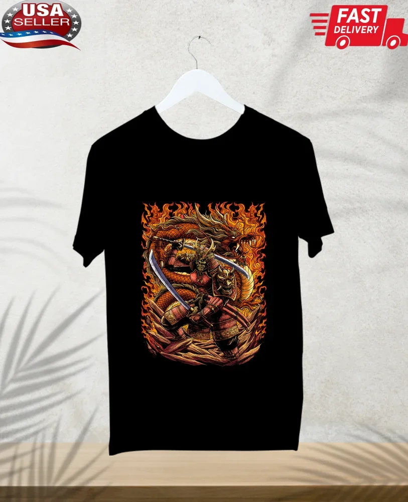 Afro Samurai Anime t shirt,Cartoon unisex Black T-Shirt, anime shirt Size S-5XL - Image 3