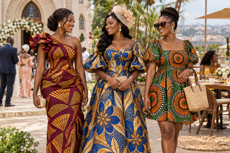 Modern African Print Dresses in Ghana: What to Wear for Weddings, Church and Brunch